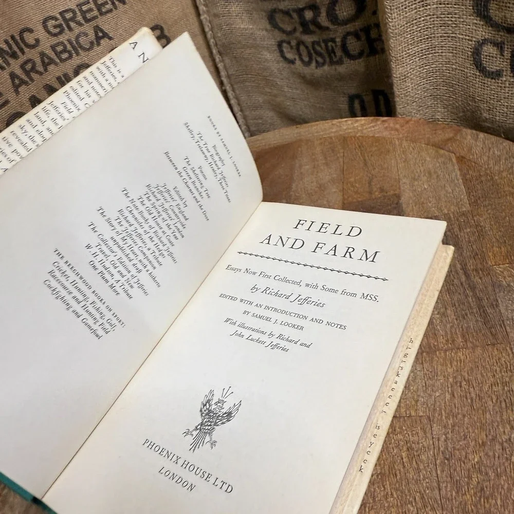 1957 Field and Farm Richard Jefferies First Edition Phoenix House Dust Jacket